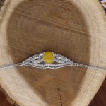 دستبند شرف الشمس نقره زنانه طرح ریحانه + حکاکی - Image 2