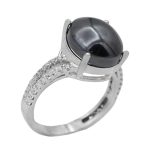 انگشتر حدید صینی نقره زنانه طرح همدم + حکاکی