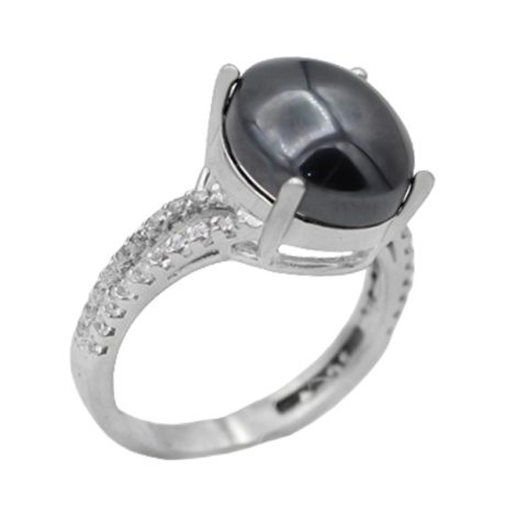 انگشتر حدید صینی نقره زنانه طرح همدم + حکاکی