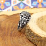 انگشتر در نجف نقره مردانه طرح عبدالزهرا - Image 3