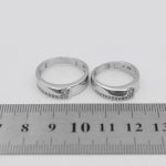 ست حلقه نقره زنانه و مردانه طرح بهارستان - Image 3