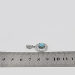 گردنبند فیروزه نیشابوری نقره زنانه طرح سارینا - Image 4