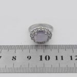 انگشتر عقیق کبود یمنی نقره زنانه طرح ملیکا - Image 4