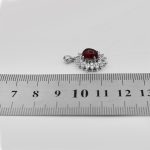 گردنبند عقیق سرخ نقره زنانه طرح رابعه - Image 4