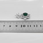 گردنبند عقیق سبز نقره زنانه طرح رخشان - Image 4