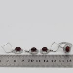 نیم ست عقیق سرخ نقره زنانه طرح فرزانه - Image 3