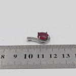 گردنبند یاقوت سرخ الماس تراش نقره زنانه طرح مهشید - Image 4