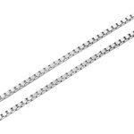 زنجیر نقره طرح ونیزی ضخیم طرح مروارید عیار ۹۲۵ مخصوص گردنبند (55 سانتی متری)