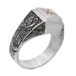 انگشتر حرز امام جواد (ع) نقره مردانه دست ساز طرح گوهرشاد