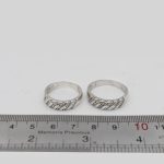 ست حلقه نقره زنانه و مردانه طرح صبا - Image 4