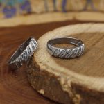 ست حلقه نقره زنانه و مردانه طرح صبا - Image 2