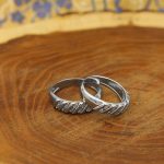 ست حلقه نقره زنانه و مردانه طرح صبا - Image 3