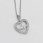 گردنبند فانتزی دخترانه نقره طرح احساس - Image 3