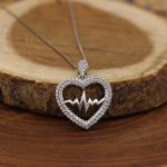 گردنبند فانتزی دخترانه نقره طرح احساس - Image 2