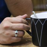 انگشتر چند سنگ نقره دست ساز زنانه و مردانه طرح سبحان + حرز امام جواد (ع) - Image 4