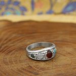 انگشتر چند سنگ نقره دست ساز زنانه و مردانه طرح سبحان + حرز امام جواد (ع) - Image 2