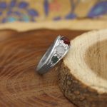 انگشتر چند سنگ نقره دست ساز زنانه و مردانه طرح سبحان + حرز امام جواد (ع) - Image 3