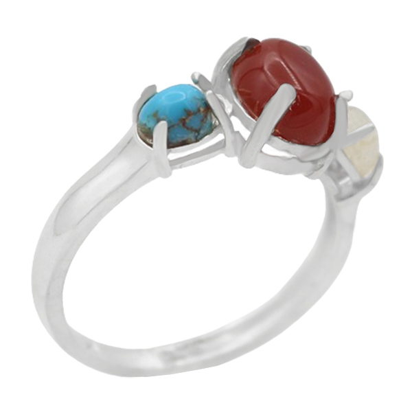 16-1-142 several-stones-nora-woman-ring(1) انواع انگشتر چند سنگ دخترانه اصل