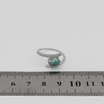 انگشتر فیروزه نیشابوری نقره زنانه طرح راضیه - Image 4