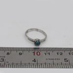 انگشتر فیروزه نیشابوری نقره زنانه طرح نسترن - Image 4