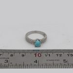 انگشتر فیروزه نیشابوری نقره زنانه طرح سحر - Image 4