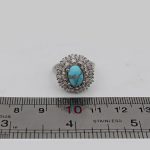 انگشتر فیروزه نیشابوری نقره زنانه طرح عاطفه - Image 4