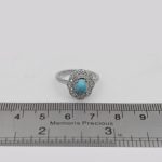 انگشتر فیروزه نیشابوری نقره زنانه طرح شیما - Image 4