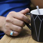 انگشتر فیروزه نیشابوری نقره مردانه دست ساز طرح جمشید - Image 5