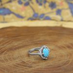 انگشتر فیروزه نیشابوری نقره زنانه طرح لیانا - Image 3