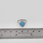 انگشتر فیروزه نیشابوری نقره زنانه طرح لیانا - Image 4