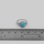 انگشتر فیروزه نیشابوری نقره زنانه طرح اکرم - Image 4