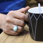 انگشتر فیروزه نیشابوری نقره مردانه طرح سهراب - Image 4