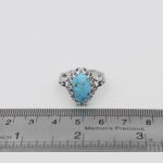 انگشتر فیروزه نیشابوری نقره مردانه طرح حمید - Image 5