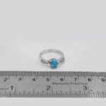 انگشتر فیروزه نیشابوری نقره زنانه طرح غزاله - Image 4