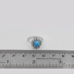 انگشتر فیروزه نیشابوری نقره زنانه طرح فرحناز - Image 4