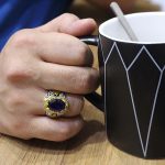 انگشتر آمیتیست نقره مردانه طرح جلال - Image 5