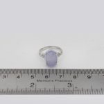 انگشتر عقیق کبود یمنی نقره زنانه طرح دلارام - Image 4