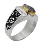 انگشتر عقیق شجر نقره مردانه دست ساز طرح آبان