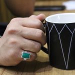 انگشتر عقیق سبز نقره دست ساز مردانه و زنانه طرح فربد + حرز امام جواد (ع) - Image 4