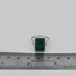 انگشتر عقیق سبز نقره دست ساز مردانه و زنانه طرح فربد + حرز امام جواد (ع) - Image 5