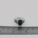 انگشتر عقیق سبز نقره دست ساز مردانه طرح اصلان + حرز امام جواد (ع) - Image 4