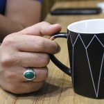 انگشتر عقیق سبز نقره دست ساز مردانه طرح اصلان + حرز امام جواد (ع) - Image 5