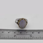 انگشتر عقیق کبود یمنی نقره مردانه طرح افشار - Image 4