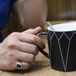 انگشتر عقیق سبز نقره دست ساز مردانه طرح فرید + حرز امام جواد (ع) - Image 5