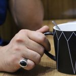 انگشتر عقیق مشکی نقره دست ساز مردانه طرح اصلان + حرز امام جواد (ع) - Image 4