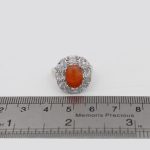 انگشتر عقیق سرخ یمنی نقره زنانه طرح سهیلا - Image 4