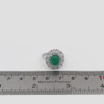 انگشتر عقیق سبز نقره زنانه طرح صوفیا - Image 4