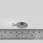 گردنبند زمرد زامبیا الماس تراش نقره زنانه طرح تمنا - Image 4