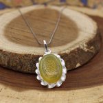 گردنبند شرف الشمس زنانه و مردانه نقره طرح غدیر + آیت الکرسی + حرز امام جواد (ع) + حکاکی شرف الشمس - Image 2