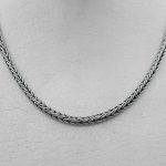 زنجیر نقره طرح خوشه با عیار ۹۲۵ مخصوص گردنبند (55 سانتی متری) - Image 3